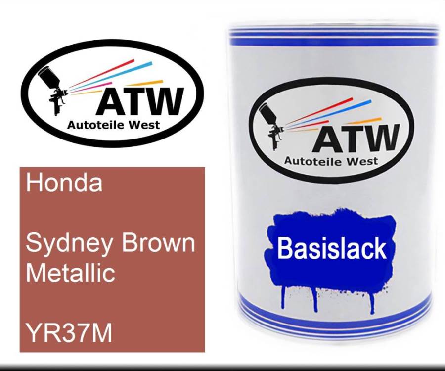 Honda, Sydney Brown Metallic, YR37M: 500ml Lackdose, von ATW Autoteile West.